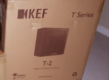 KEF  T2 Subwoofer - Black - Brand New