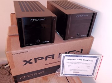 EMOTIVA XPA HC1 MONO BLOCK POWER AMPS